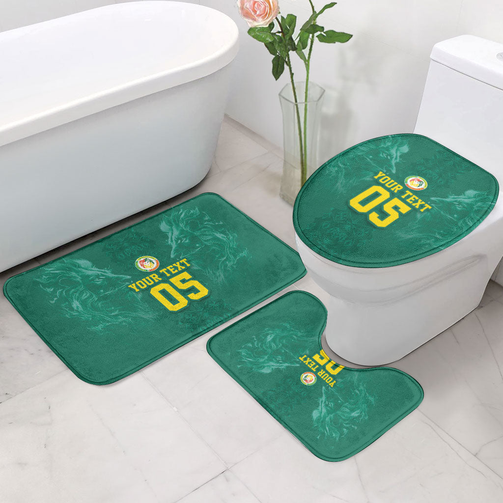 Custom Senegal Football Bathroom Set Lions Of Teranga Sporty Style
