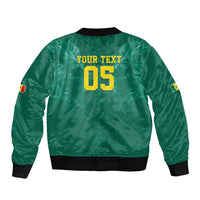 Custom Senegal Football Bomber Jacket Lions Of Teranga Sporty Style