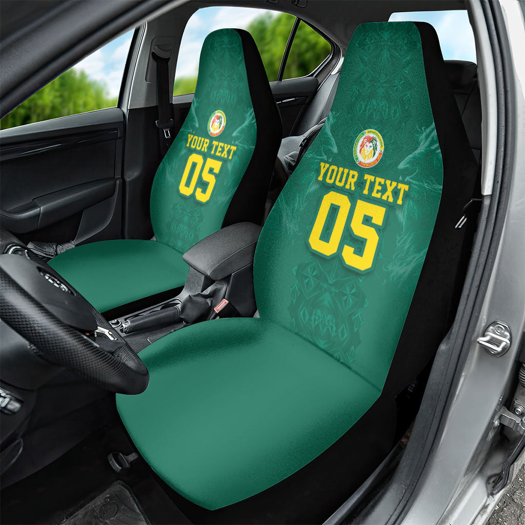 Custom Senegal Football Car Seat Cover Lions Of Teranga Sporty Style