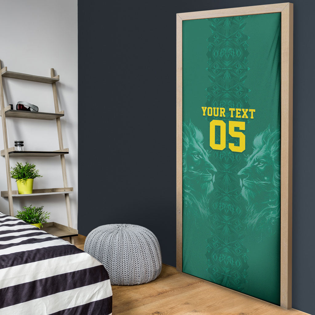 Custom Senegal Football Door Cover Lions Of Teranga Sporty Style