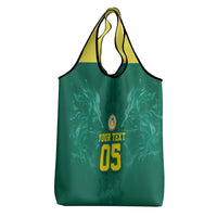 Custom Senegal Football Grocery Bag Lions Of Teranga Sporty Style