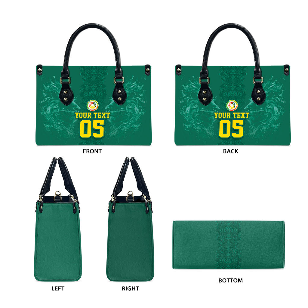 Custom Senegal Football Leather Bag Lions Of Teranga Sporty Style