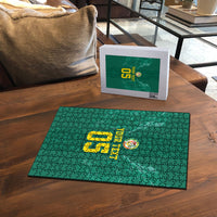 Custom Senegal Football Puzzle Lions Of Teranga Sporty Style