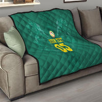 Custom Senegal Football Quilt Lions Of Teranga Sporty Style