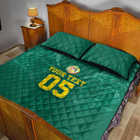 Custom Senegal Football Quilt Bed Set Lions Of Teranga Sporty Style