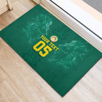Custom Senegal Football Rubber Doormat Lions Of Teranga Sporty Style