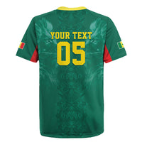 Custom Senegal Football Rugby Jersey Lions Of Teranga Sporty Style