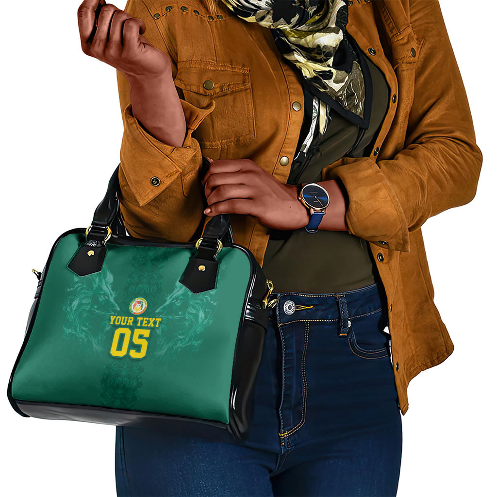Custom Senegal Football Shoulder Handbag Lions Of Teranga Sporty Style
