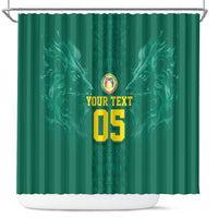 Custom Senegal Football Shower Curtain Lions Of Teranga Sporty Style