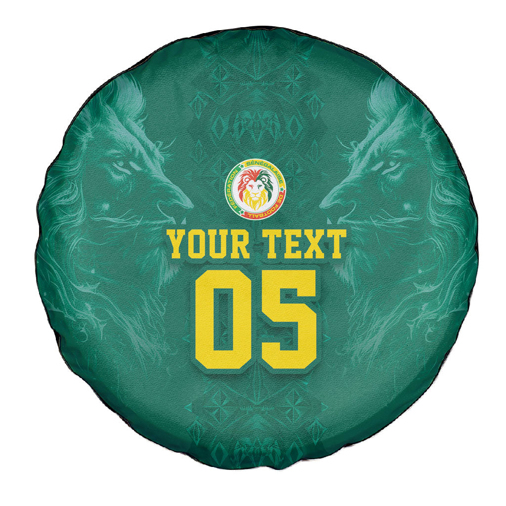 Custom Senegal Football Spare Tire Cover Lions Of Teranga Sporty Style