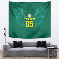 Custom Senegal Football Tapestry Lions Of Teranga Sporty Style