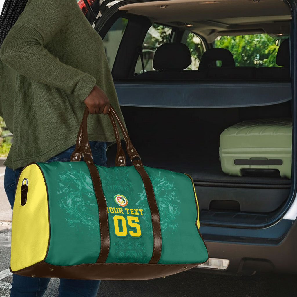 Custom Senegal Football Travel Bag Lions Of Teranga Sporty Style