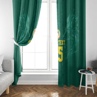 Custom Senegal Football Window Curtain Lions Of Teranga Sporty Style