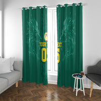 Custom Senegal Football Window Curtain Lions Of Teranga Sporty Style
