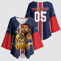 Custom Vozinha Goalkeeper Hero Cabo Verde Football 2026 Kimono Sleeve Blouse