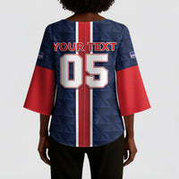 Custom Vozinha Goalkeeper Hero Cabo Verde Football 2026 Kimono Sleeve Blouse