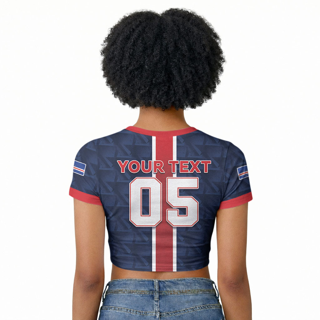 Custom Vozinha Goalkeeper Hero Cabo Verde Football 2026 Raglan Cropped T shirt