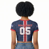 Custom Vozinha Goalkeeper Hero Cabo Verde Football 2026 Raglan Cropped T shirt