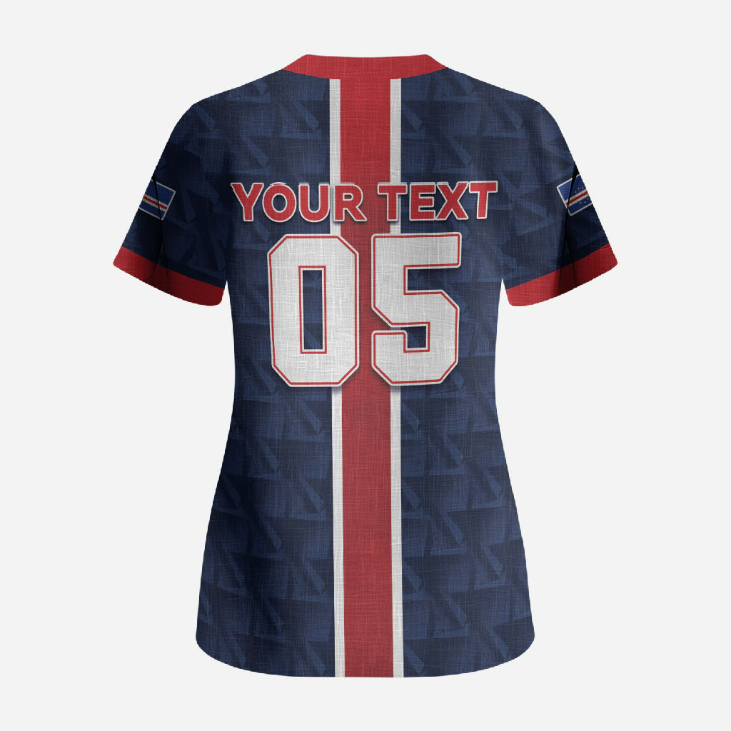 Custom Vozinha Goalkeeper Hero Cabo Verde Football 2026 Scrub Top