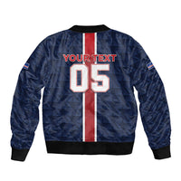 Custom Vozinha Goalkeeper Hero Cabo Verde Football 2026 Sleeve Zip Bomber Jacket