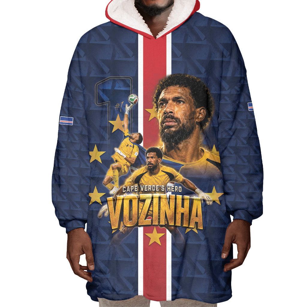 Custom Vozinha Goalkeeper Hero Cabo Verde Football 2026 Wearable Blanket Hoodie
