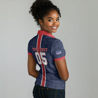 Custom Vozinha Goalkeeper Hero Cabo Verde Football 2026 Women Polo Shirt