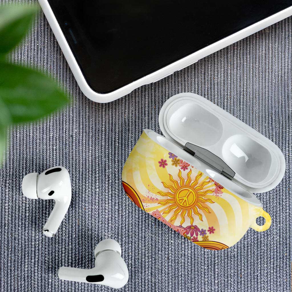 Love Peace Unity AirPods Case Hippie Soul Sunflower - Wonder Print Shop