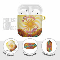 Love Peace Unity AirPods Case Hippie Soul Sunflower - Wonder Print Shop