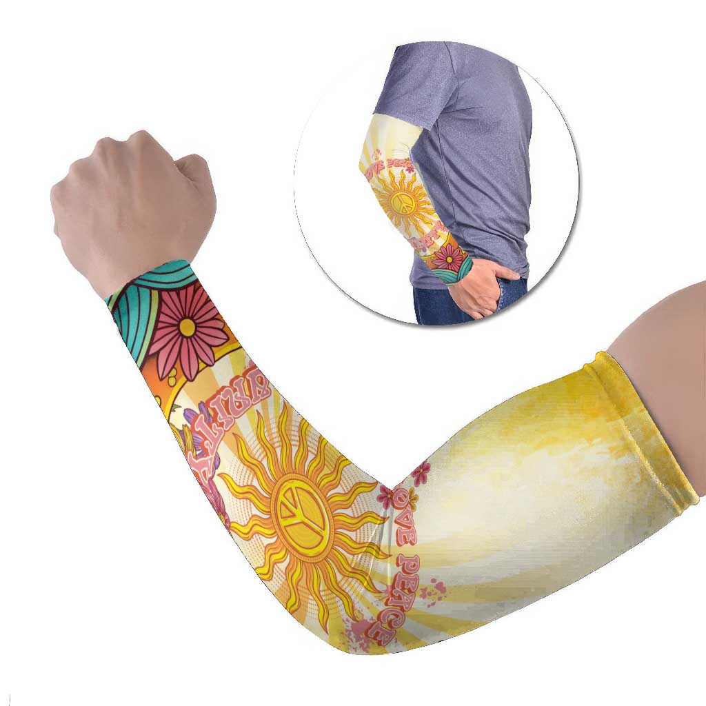 Love Peace Unity Arm Sleeves Hippie Soul Sunflower - Wonder Print Shop