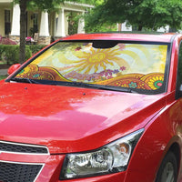 Love Peace Unity Auto Sun Shade Hippie Soul Sunflower - Wonder Print Shop