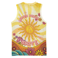 Love Peace Unity Basketball Jersey Hippie Soul Sunflower - Wonder Print Shop