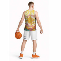 Love Peace Unity Basketball Jersey Hippie Soul Sunflower - Wonder Print Shop
