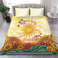 Love Peace Unity Bedding Set Hippie Soul Sunflower - Wonder Print Shop