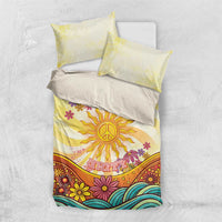 Love Peace Unity Bedding Set Hippie Soul Sunflower - Wonder Print Shop