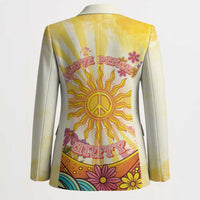 Love Peace Unity Blazer Hippie Soul Sunflower - Wonder Print Shop
