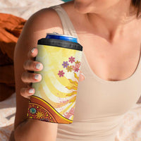 Love Peace Unity 4 in 1 Can Cooler Tumbler Hippie Soul Sunflower - Wonder Print Shop
