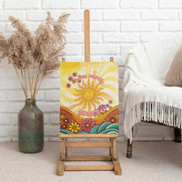 Love Peace Unity Canvas Wall Art Hippie Soul Sunflower - Wonder Print Shop