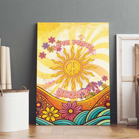 Love Peace Unity Canvas Wall Art Hippie Soul Sunflower - Wonder Print Shop