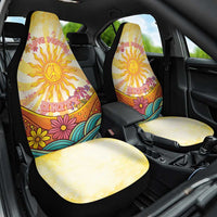 Love Peace Unity Car Seat Cover Hippie Soul Sunflower - Wonder Print Shop