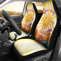 Love Peace Unity Car Seat Cover Hippie Soul Sunflower - Wonder Print Shop