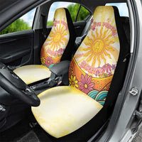 Love Peace Unity Car Seat Cover Hippie Soul Sunflower - Wonder Print Shop