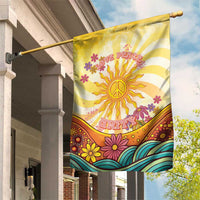 Love Peace Unity Garden Flag Hippie Soul Sunflower - Wonder Print Shop