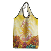 Love Peace Unity Grocery Bag Hippie Soul Sunflower - Wonder Print Shop