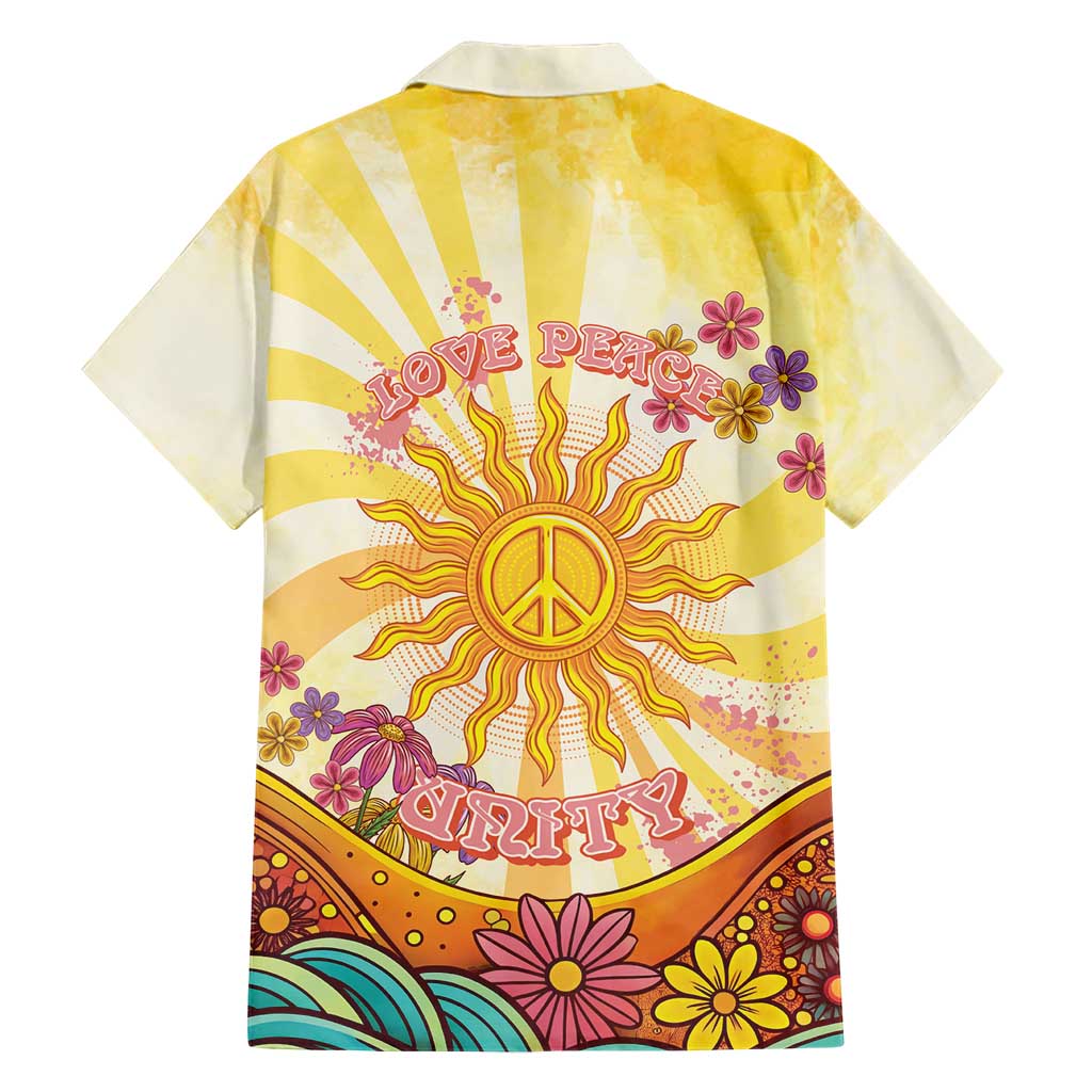 Love Peace Unity Hawaiian Shirt Hippie Soul Sunflower - Wonder Print Shop