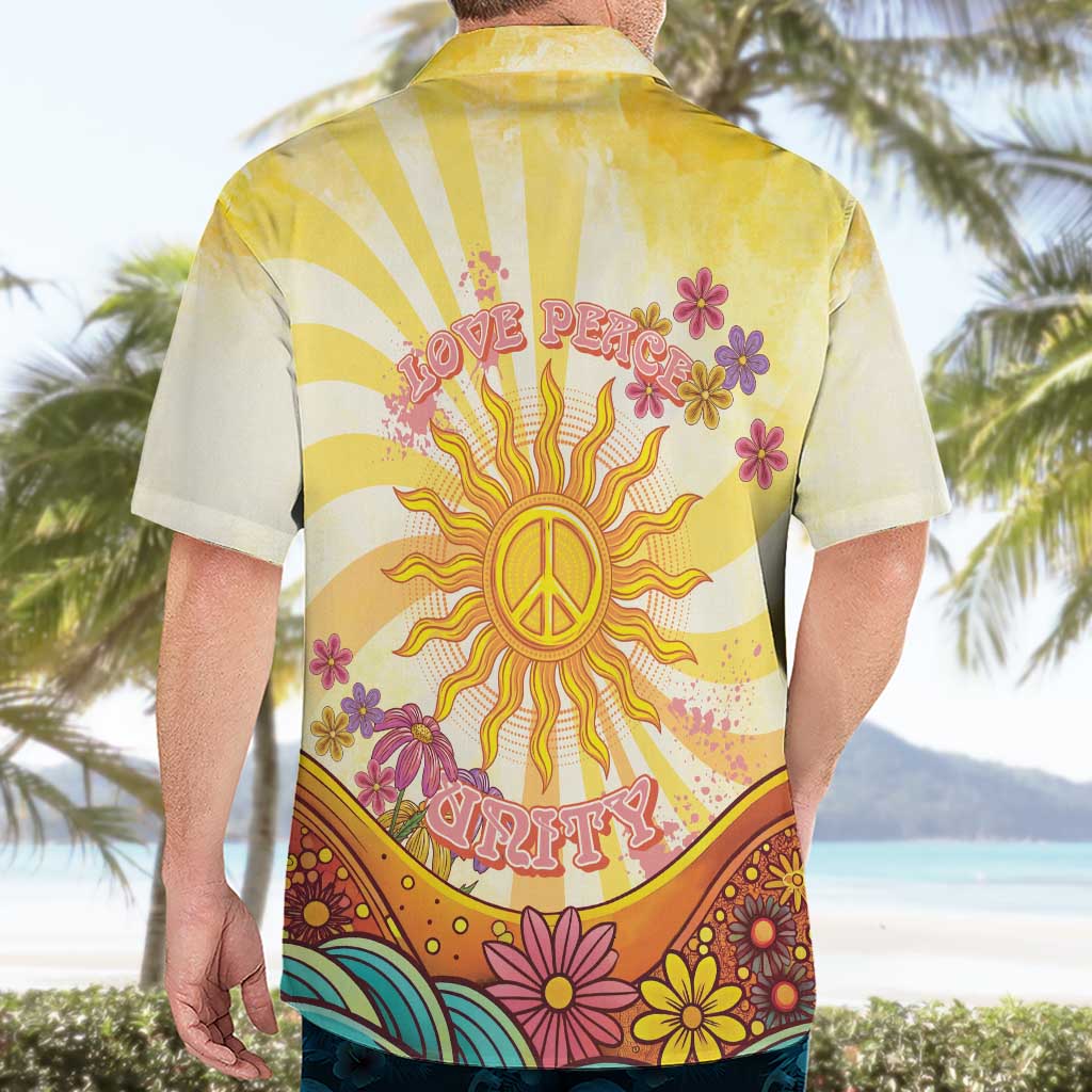 Love Peace Unity Hawaiian Shirt Hippie Soul Sunflower - Wonder Print Shop