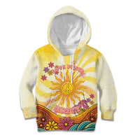 Love Peace Unity Kid Hoodie Hippie Soul Sunflower - Wonder Print Shop