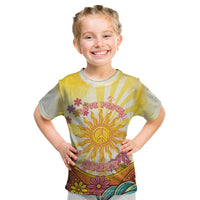 Love Peace Unity Kid T Shirt Hippie Soul Sunflower - Wonder Print Shop