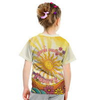 Love Peace Unity Kid T Shirt Hippie Soul Sunflower - Wonder Print Shop