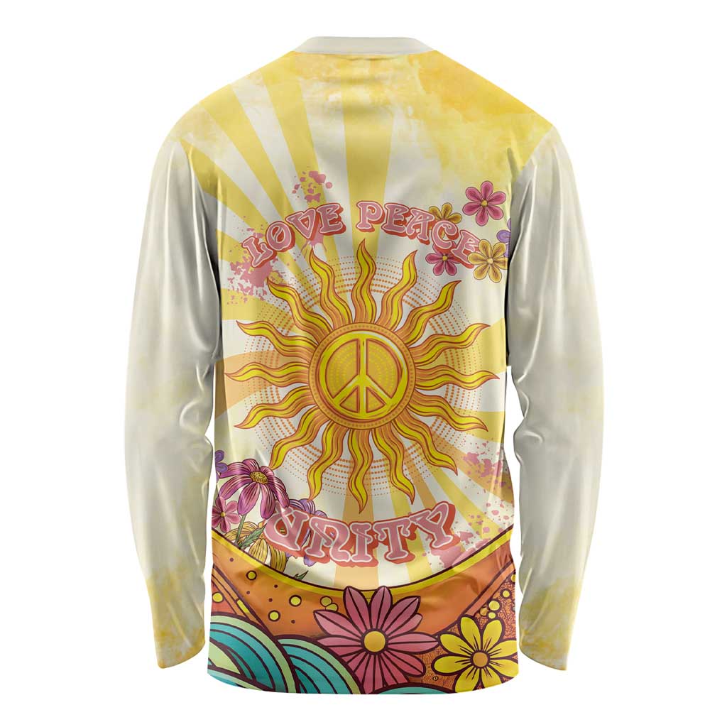 Love Peace Unity Long Sleeve Shirt Hippie Soul Sunflower - Wonder Print Shop
