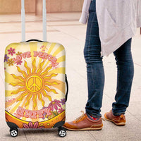 Love Peace Unity Luggage Cover Hippie Soul Sunflower - Wonder Print Shop